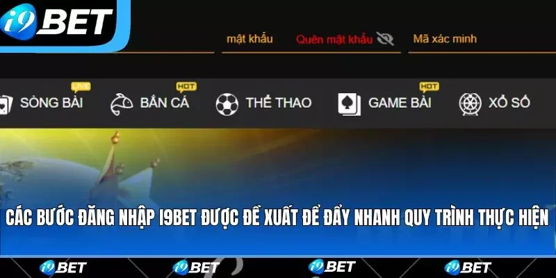 Các bước đăng nhập i9bet được đề xuất để đẩy nhanh quy trình thực hiện Các bước đăng nhập i9bet được đề xuất để đẩy nhanh quy trình thực hiện